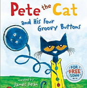 幼児向け英語絵本の読み聞かせ『Pete the Cat and His Four Groovy Buttons』│子どもの英語